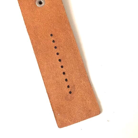 Fossil wide leather wristbands watch  NWOT gray main image 9
